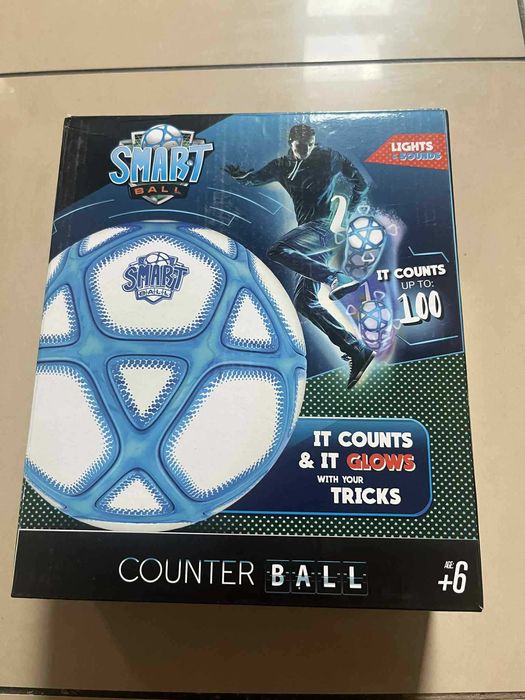 Piłka treningowa licząca Intek Smart Ball niebieska lights7sounds