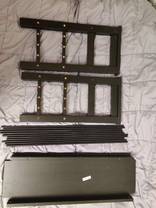 Taboret i wieszak do przedpokoju Hemnes czarny komplet
