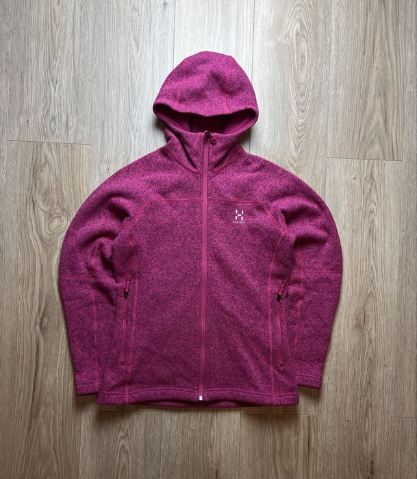 Haglöfs Swook Polar rozpinany z kapturem ZIP Gorpcore Streetwear