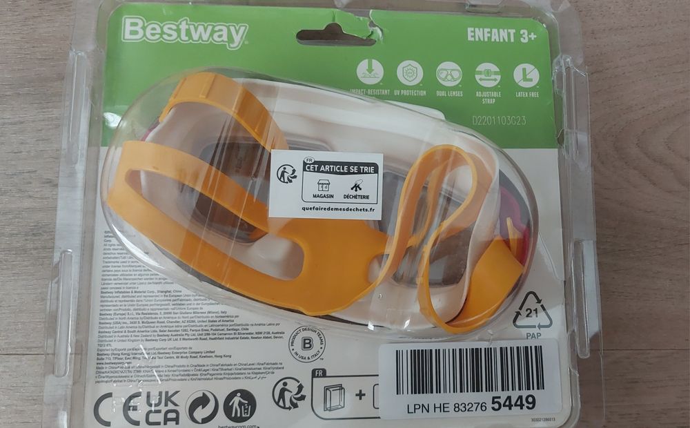 Bestway máscara de mergulho criança