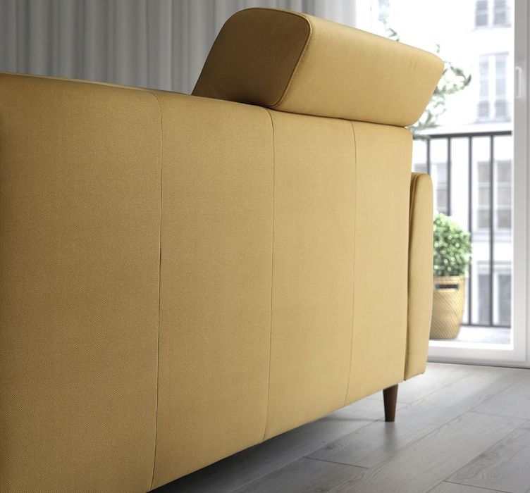 Sofá 3 lugares , Hakebo castanho amarelado - IKEA