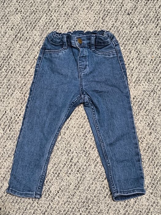 Spodnie jeansowe jeans jeansy H&M 86 regulowane w pasie