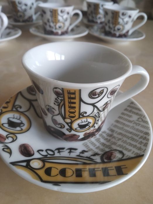 Conjunto de 6 chávenas de café