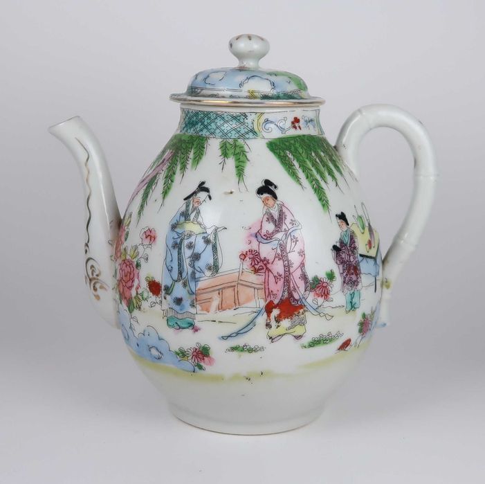 Bule porcelana oriental Séc. XIX/XX - 20 cm