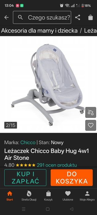 Leżaczek Chicco baby hug