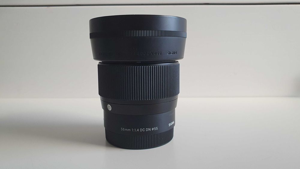 Sigma 56mm f1.4 DC DN Sony E stan idealny pudełko prywatnie pakiet taniej