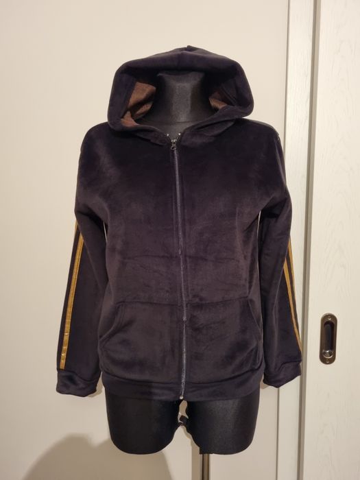 Bluza ocieplana welurowa