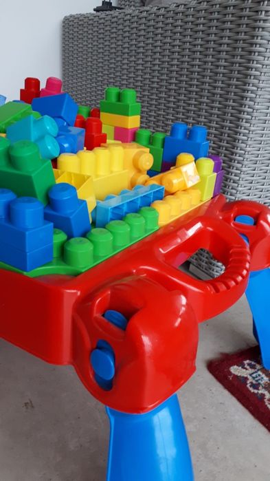 Mega bloks zestaw zbieracz stolik duży zestaw