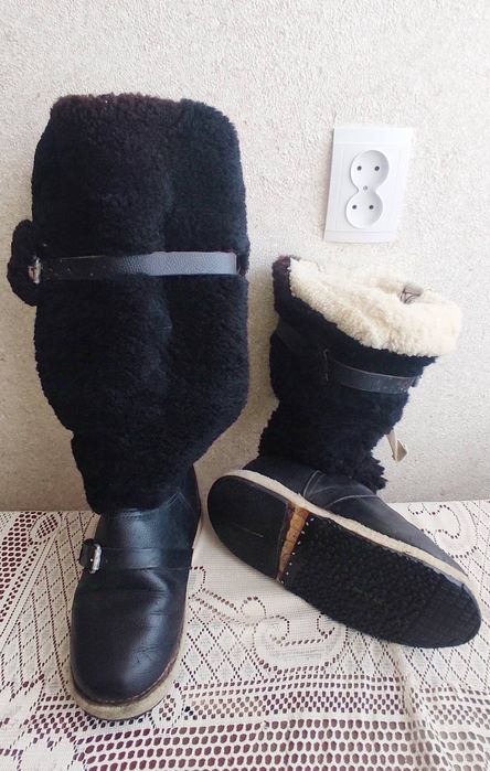 Унти, натуральне хутро