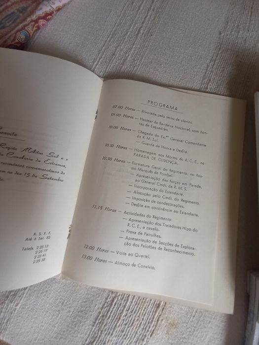 Edição Antiga do Regimento de Cavalaria de Estremoz