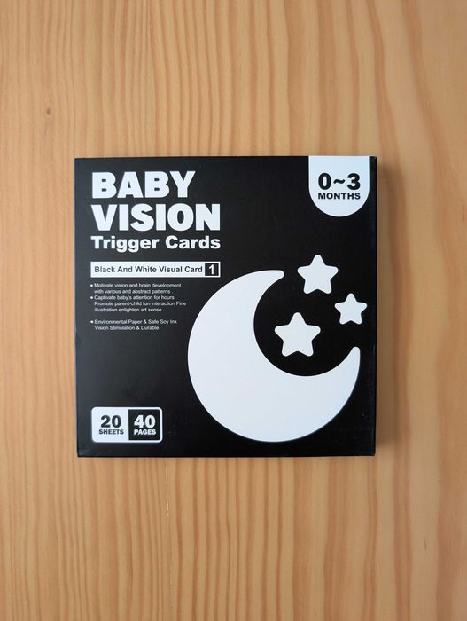 Conjunto Didático de Cartões para Bebés | Estimulação Visual e Cognitiva | Montessori