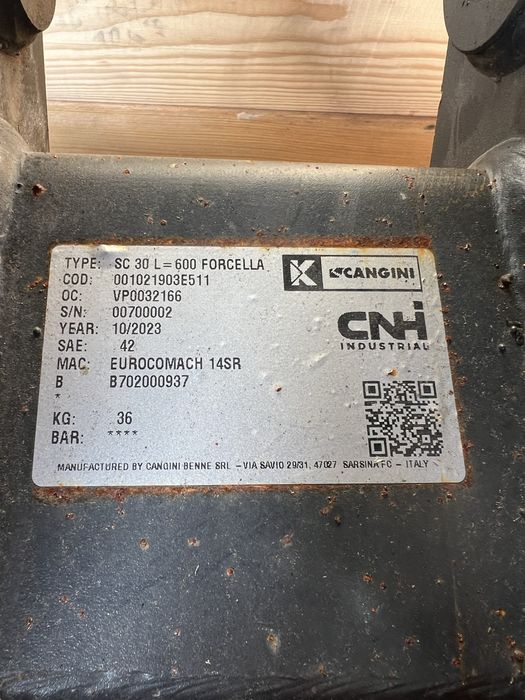 Cangini łyżka 60cm Kubota JCB Yanmar Takeuchi Volvo Case Bobcat