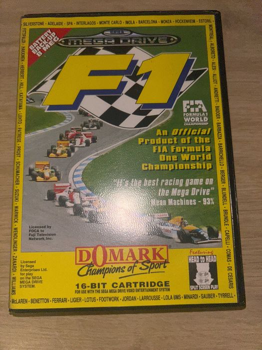 F1 Formula One – Sega Mega Drive – Oryginał PAL – 100% sprawna