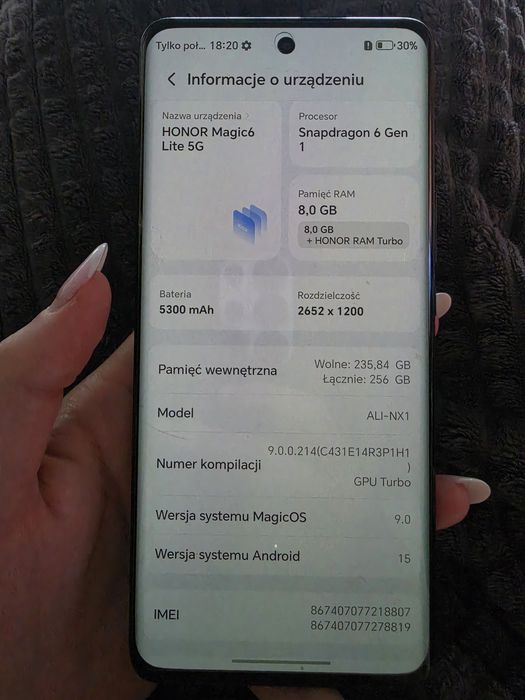 Telefon Honor Magic 6 Lite 5G