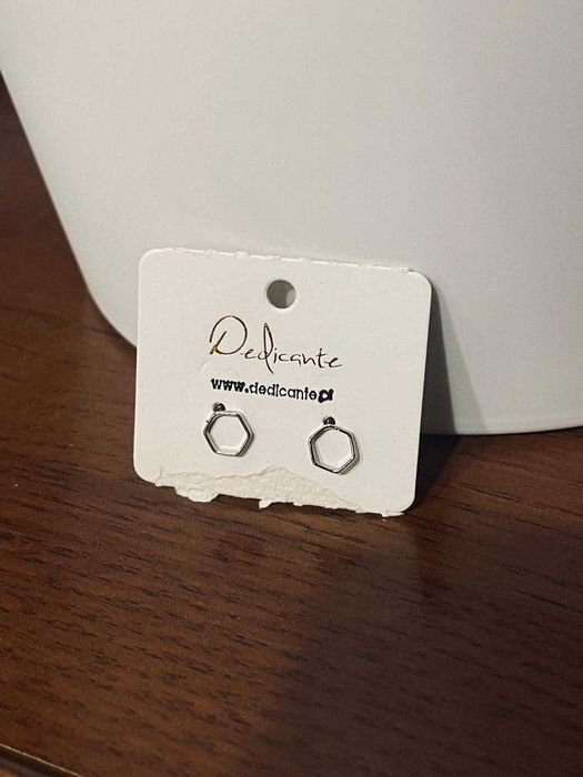 Kolczyki dedicante sześcian srebrne