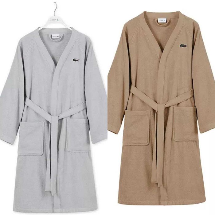 Халат банний Lacoste Home Logo Patch 100 Cotton Pique Bath Robe унісекс