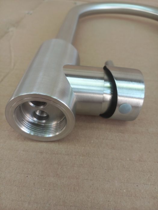 РАСПРОДАЖА!!! Смеситель/змішувач/кран для кухни из нержавейки на гайке