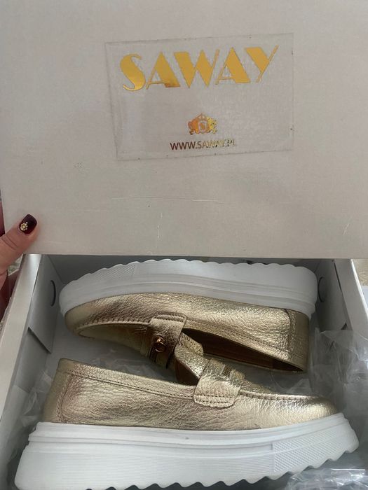 Buty ze skóry Saway 38