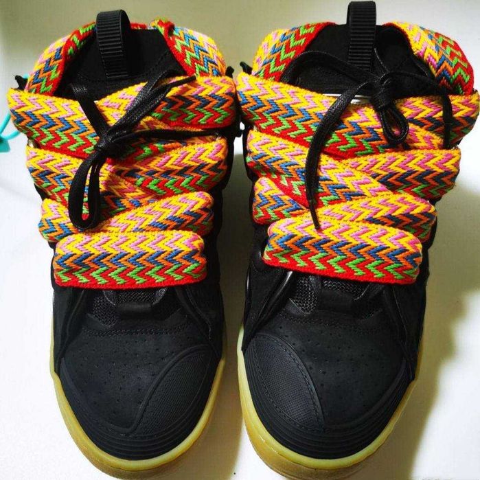 (БЕЗ ПЕРЕДОПЛАТИ) Lanvin Curb Sneakers ланвін карб снікерс чорні опіум