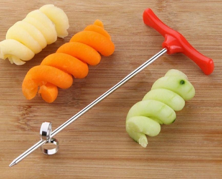 Espiralizador manual de legumes.