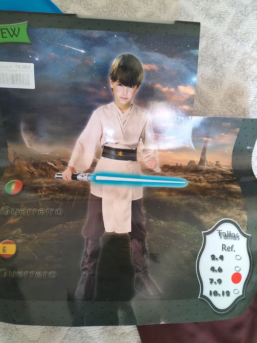 Carnaval - fantasia de guerreiro 7-9 anos