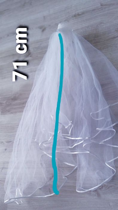 Welon z lamówką 71 cm długości
