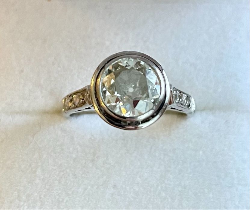 TO TEN! Certyfikat! Pierścionek platyna naturalny diament 1,25 ct