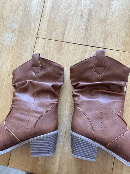 NOWE  Buty botki kowbojki 36 Camel