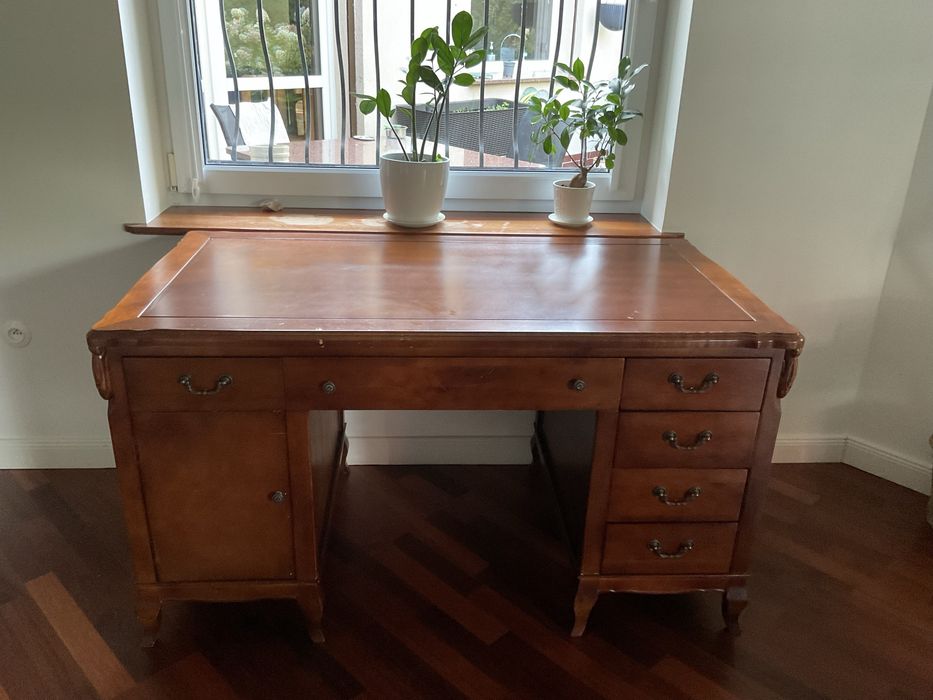 Biurko retro, z litego drewna