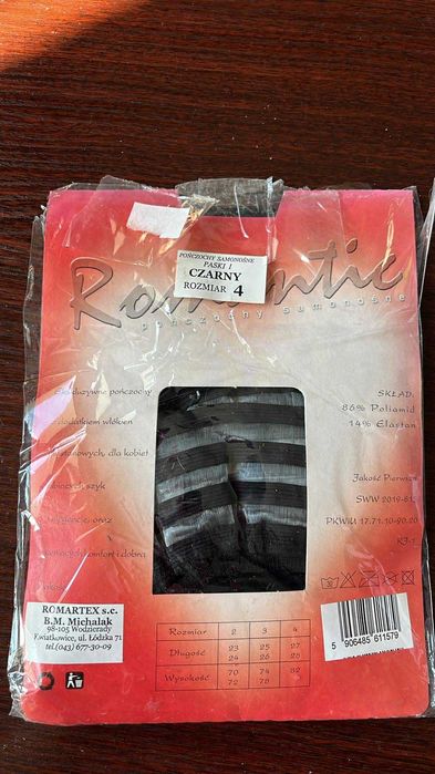 Nr 4 Duże pończochy samonośne.
