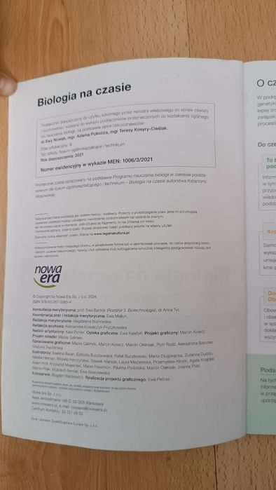 Podręcznik Biologia na czasie 3