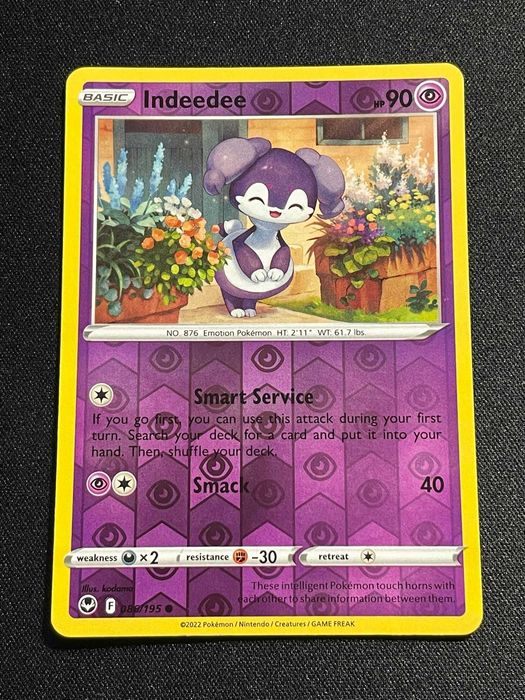 Carta Pokémon Indeedee 86/195 Silver Tempest