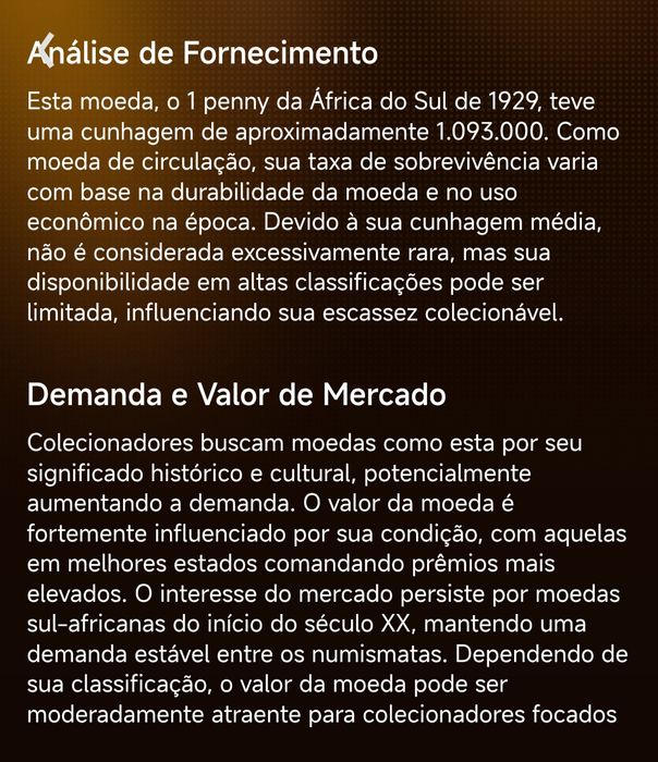 Moeda antiga África do sul
