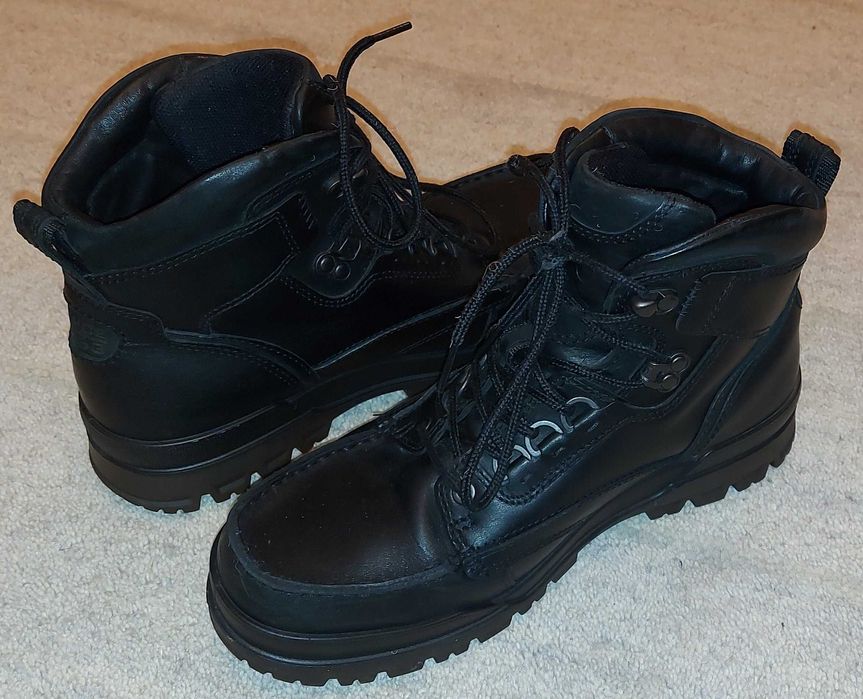 ECCO 41  Gore Tex wysokie skórzane sznurowane buty trzewiki