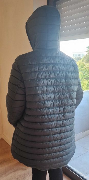 Casaco acolchoado reversível verde XXXL - novo