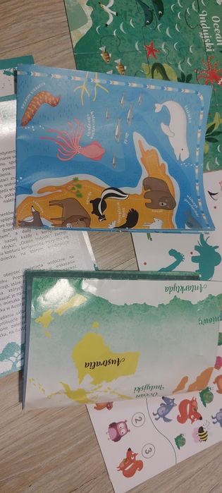 Puzzle MON zwierzęta świata mapa 40