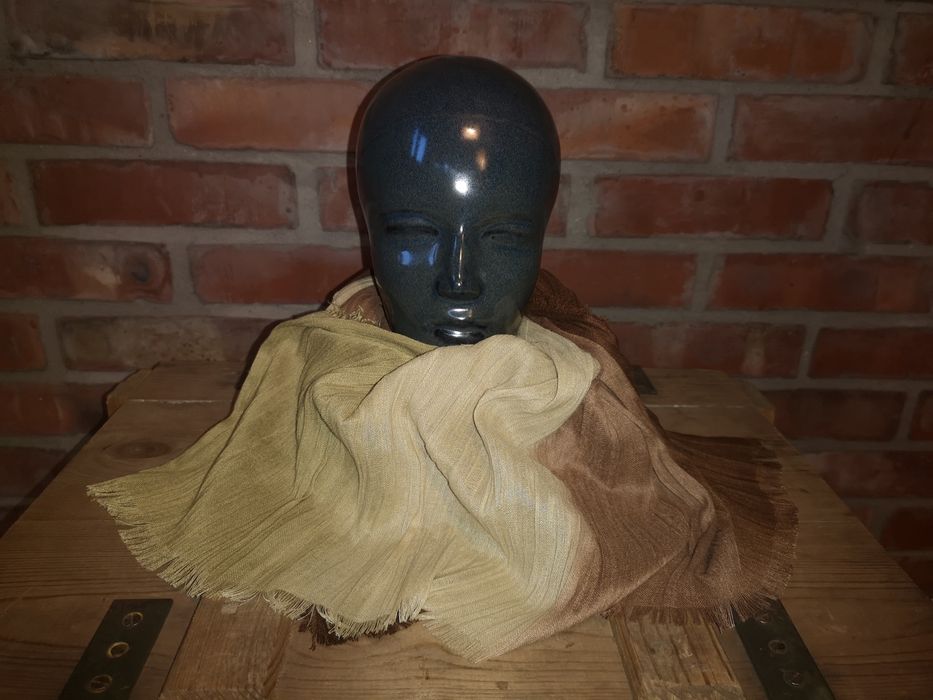 Szal Chusta kolory ziemi lekki