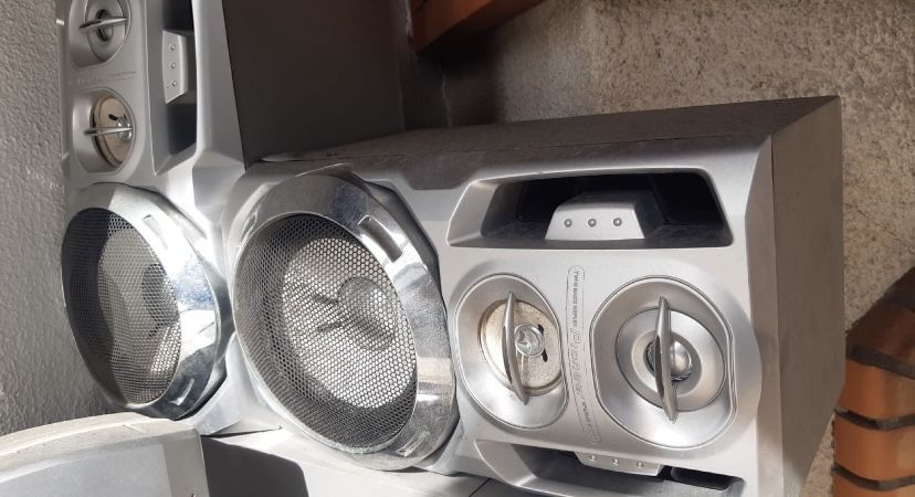 Conjunto de som, aparelhagem, coluna Pionner e Sony em bom estado
