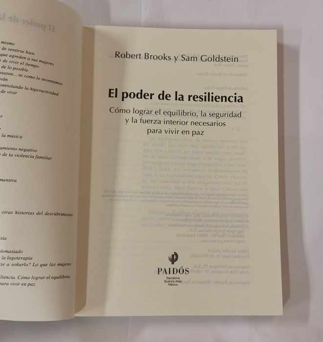 El poder de lá resiliencia, de Robert Brooks