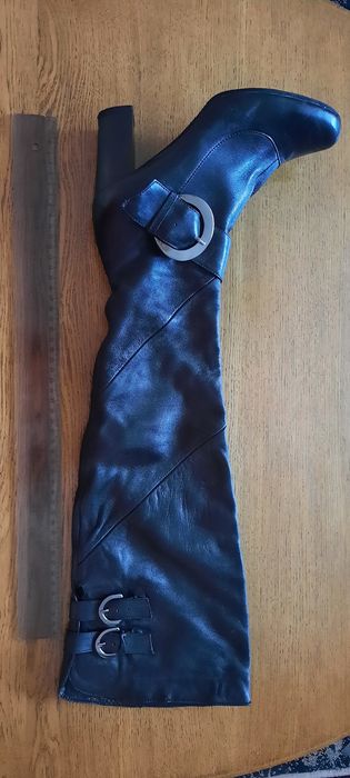 Ботфорди нові, шкіра