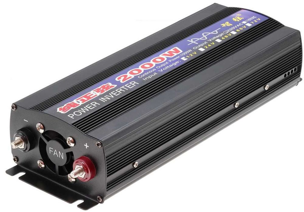 Инвертор преобразователь напряжения 12V / 2000W / 50Hz с чистой синусоидой, ins480