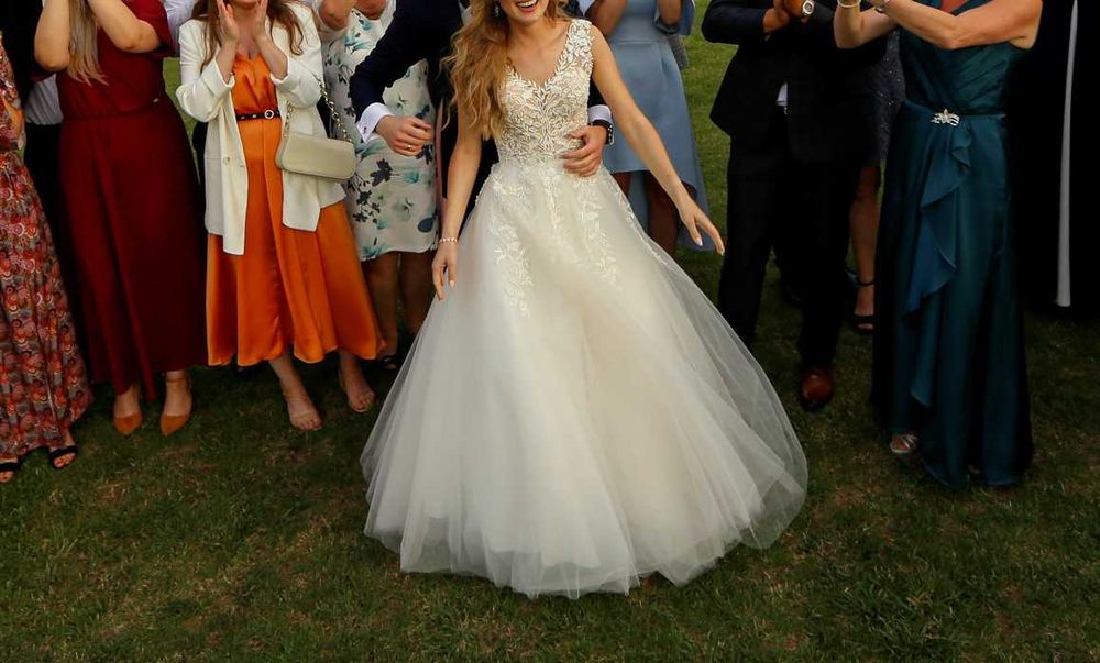 Piękna suknia ślubna 34/XS