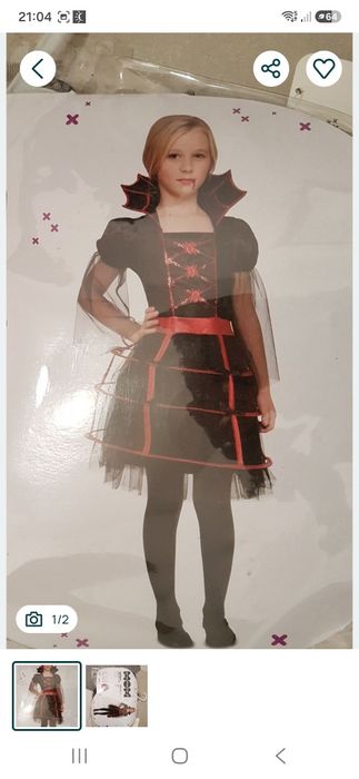 Strój Wampirzyca Czarownica Krótka 128..

Odbiór osobisty lub paczkomat.