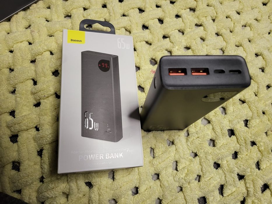 Новий Baseus Adaman Metal Digital Display 20000 мАг 65 Вт, Black