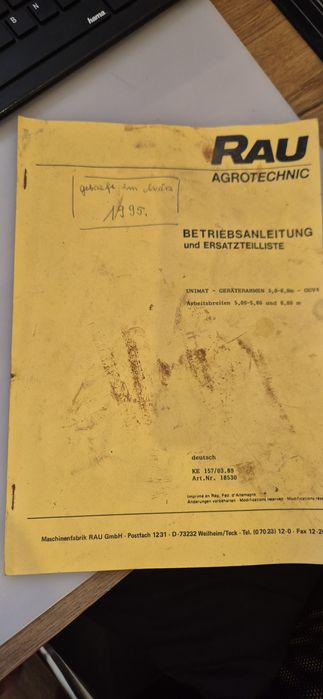 Rau Unimat 5,6 m Agregat uprawowy