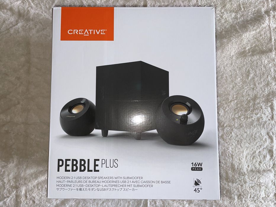 Colunas de som (Creative Pebble Plus)436328768628992000