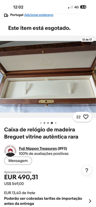 Caixa de relogio Breguet