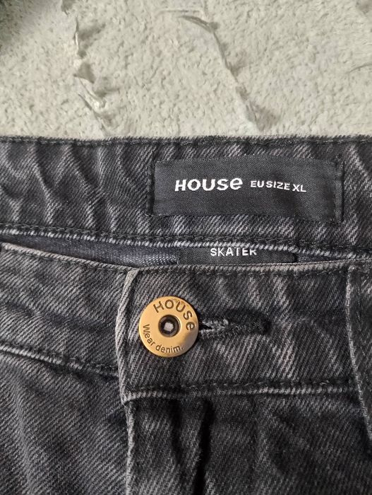 Czarne baggy jeansy