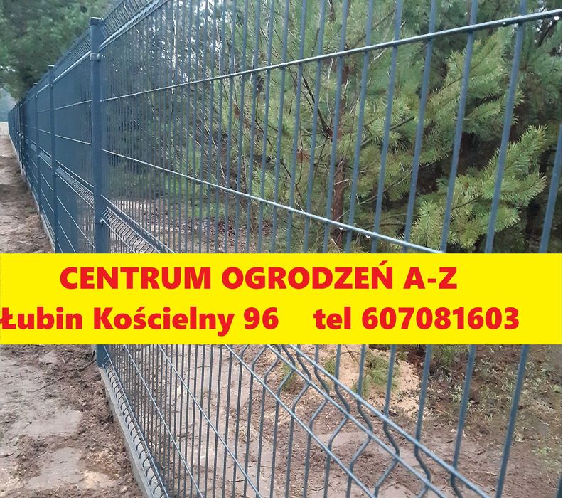 Ogrodzenie panelowe 3d fi 4 i 5 mm ocynk + kolor + montaż TANIO