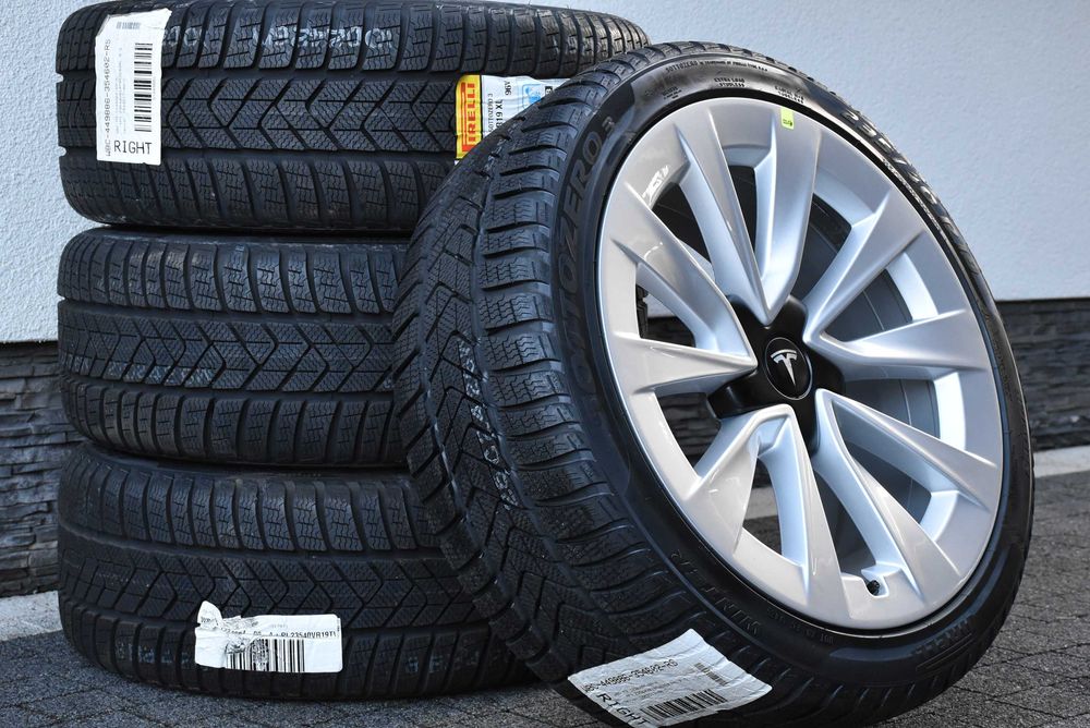 Koła Zimowe Tesla Model 3 19" 8,5 ET 40 2024 Nowe Pirelli Sottozero 3